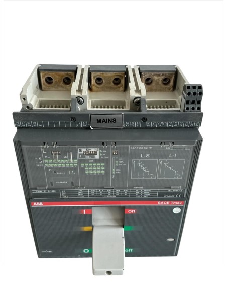 Abb 1sda062994r1 disyuntor automático t7s 1600 pr231//p ls//i in 1600a 3p f f (sin accesorios)